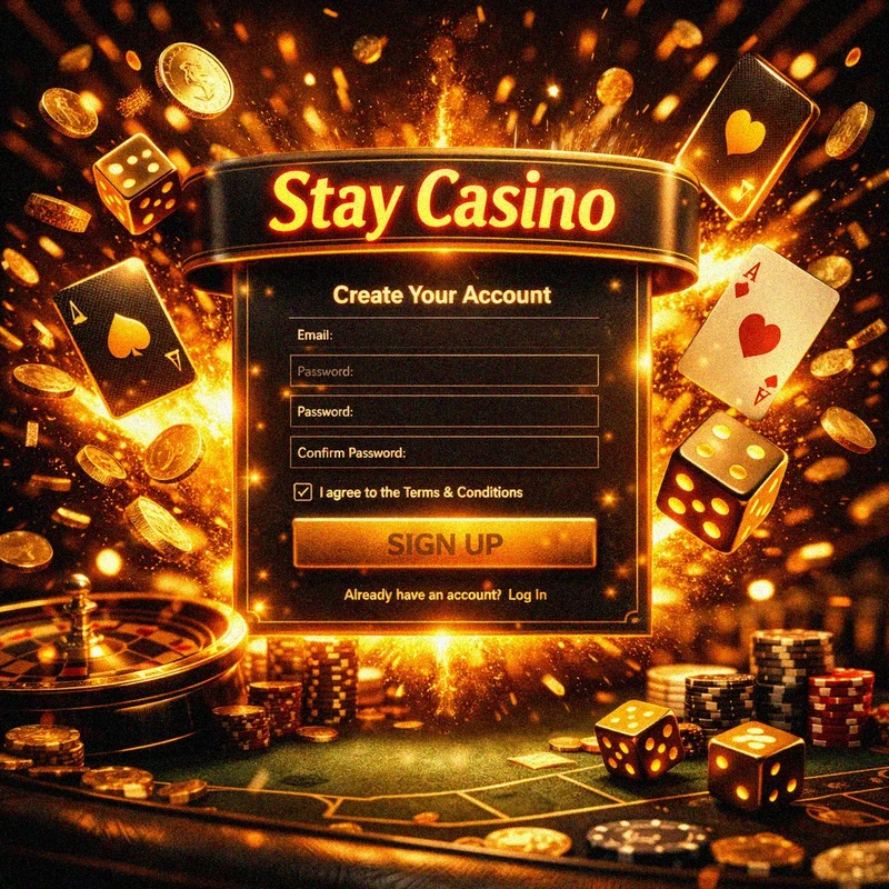 Stay Casino registration and 500 AUD welcome bonus
